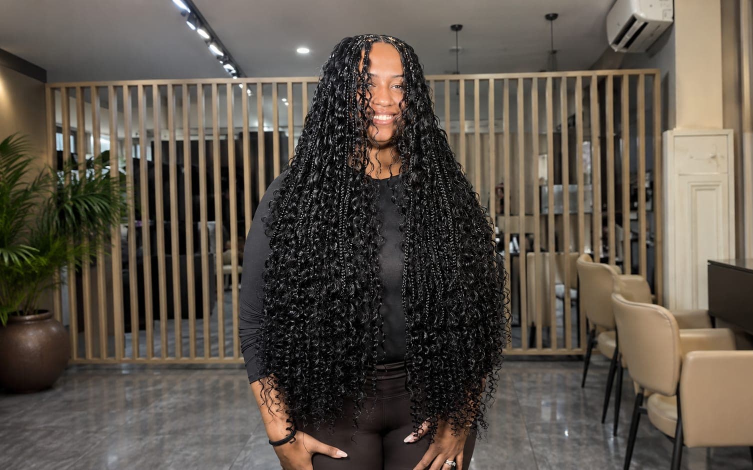 Knotless Boho Braids / Goddess Braids (Butt)