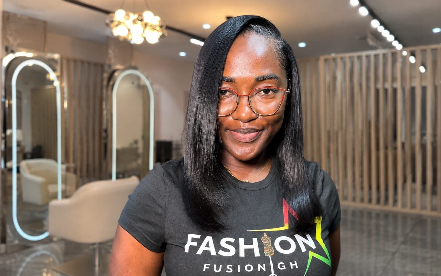 Straightening — Long hair