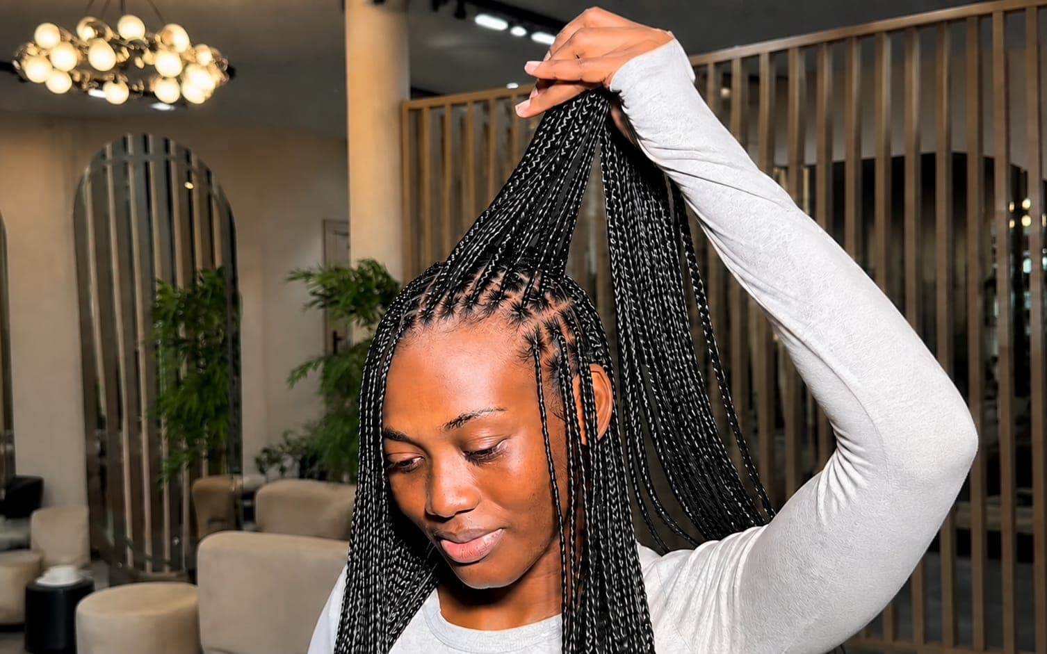 Knotless Braids Only Small (Back)