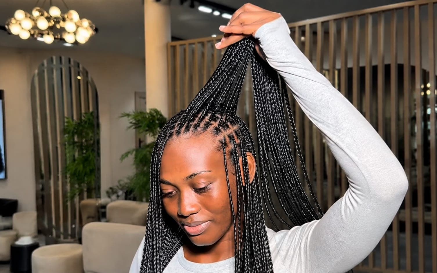 Bone Straight Braids (Shoulder)