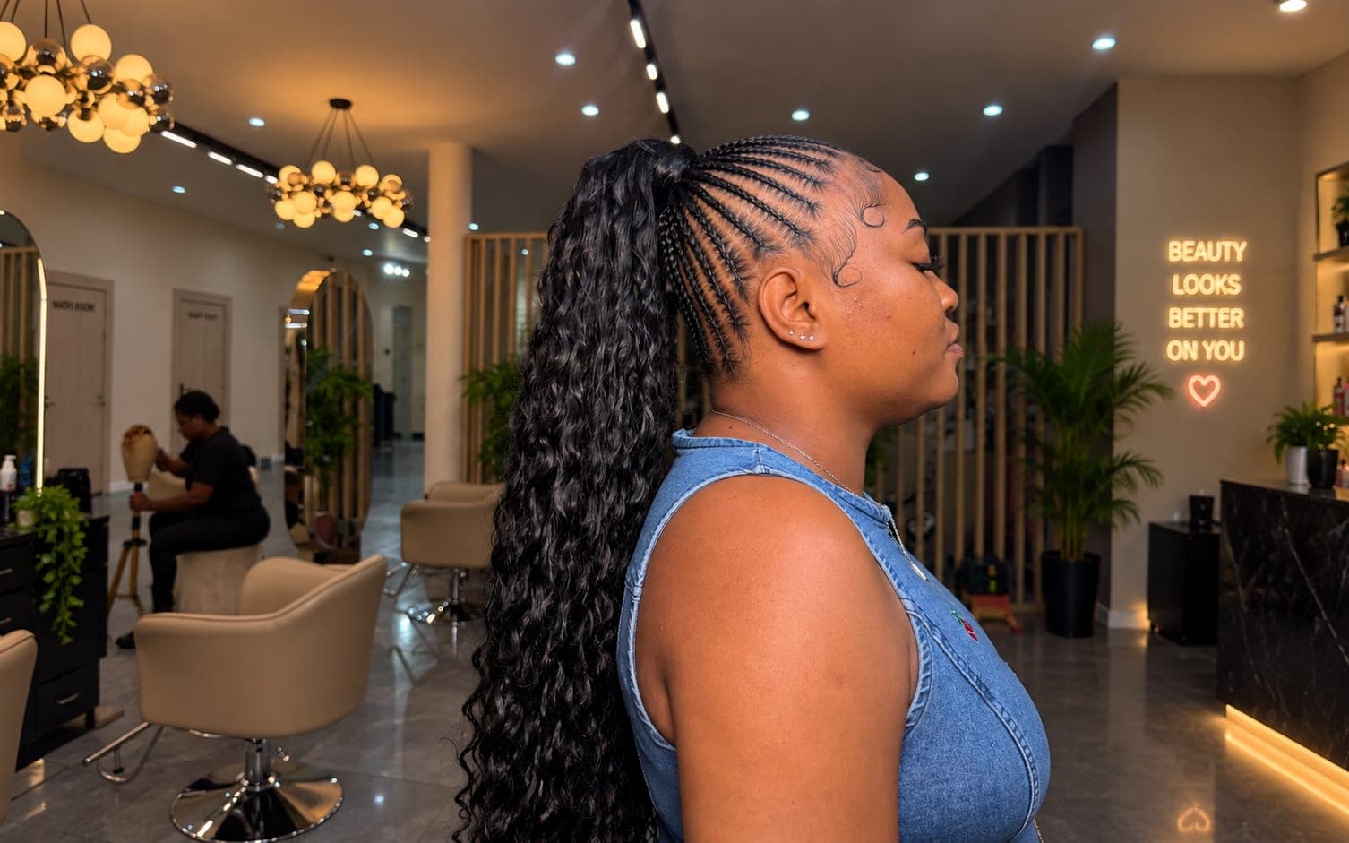 Cornrow Pony (Butt / Thigh )